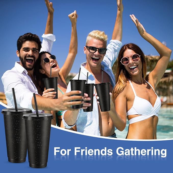 Amyhill 12 Pcs Reusable Glitter Cups - Image 6
