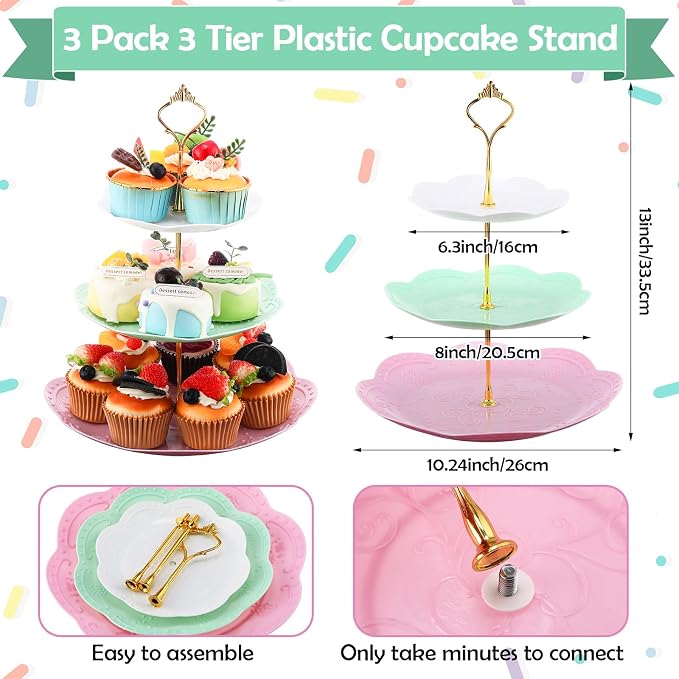Layhit 83 Pcs Disposable Tea Party Set - Image 3
