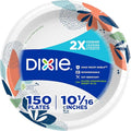 Dixie Large Paper Plates, 10 Inch, 2X Stronger*, Microwave-Safe, Soak-Proof by Unknown