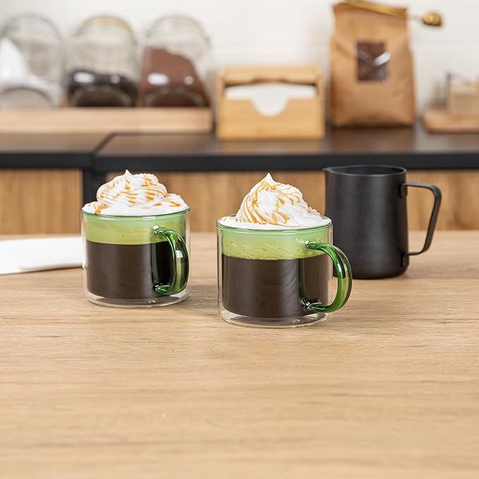 Restaurantware Coffee Cups 12 Pack of 11 oz Double Wall Glass Insulated Coffee - Image 3