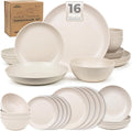Grow Forward 16-piece Premium Wheat Straw Dinnerware Sets by GrowForward