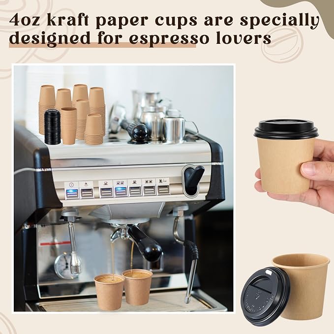 100 Sets 4 oz Disposable Espresso Cup - Image 6