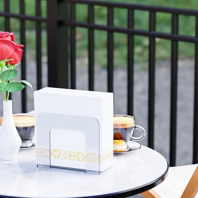 5x5 Upright Clear Napkin Holder - Image 7