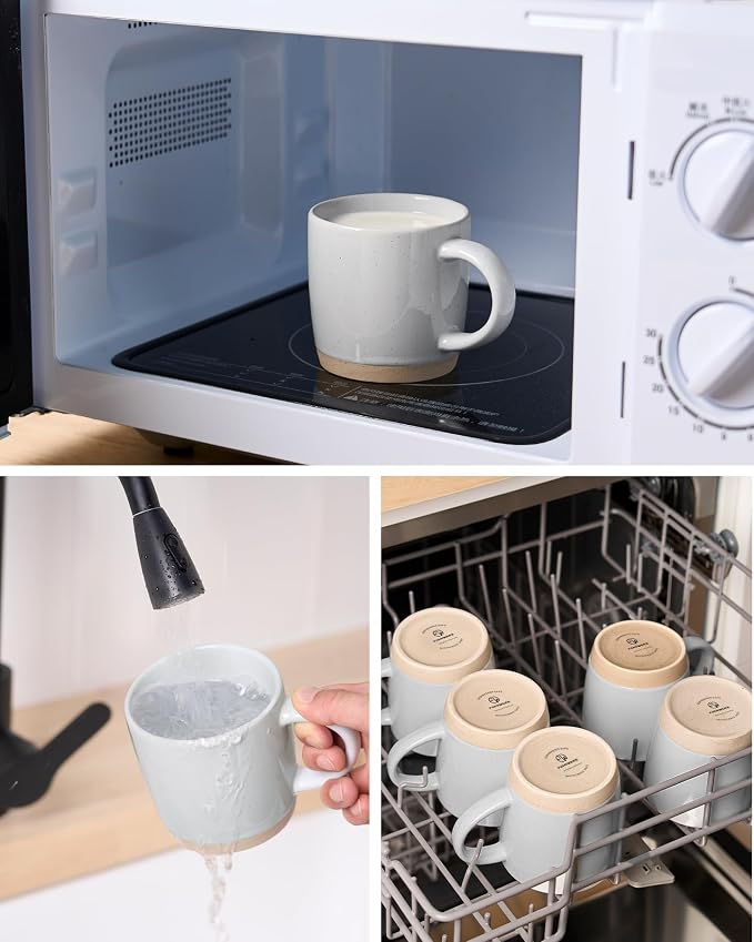 famiware Coffee Mugs for 6, 13 oz Mug Set, Dringking Cup - Image 4
