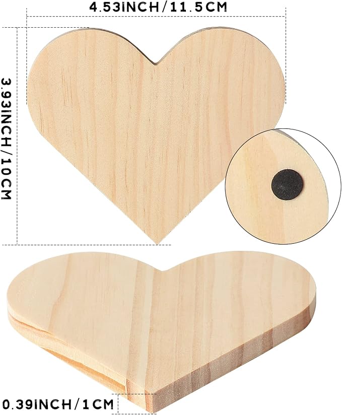 12 PCS Unfinished Wood Coasters, Solid Wooden Blanks - Image 2