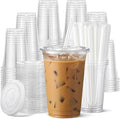 AOZITA 100 Pack - 12 oz Clear Plastic Cups by AOZITA