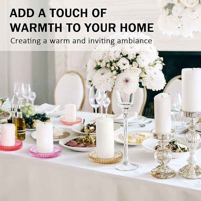 Modern Clear Glass Coasters Set of 8, Cute Coasters Table Mats - Image 3