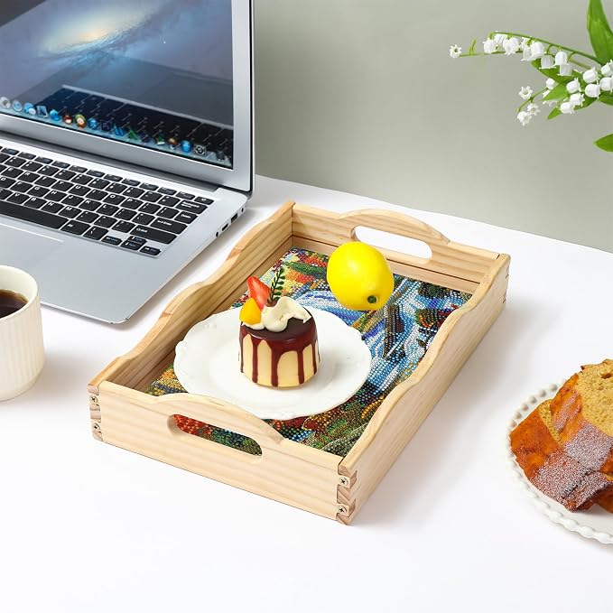 EWJRNSF Diamond Art Kits for Adults Wooden Serving Trays - Image 7