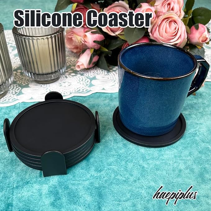 6 Pieces Silicone Coasters, Cup Coasters - Image 6