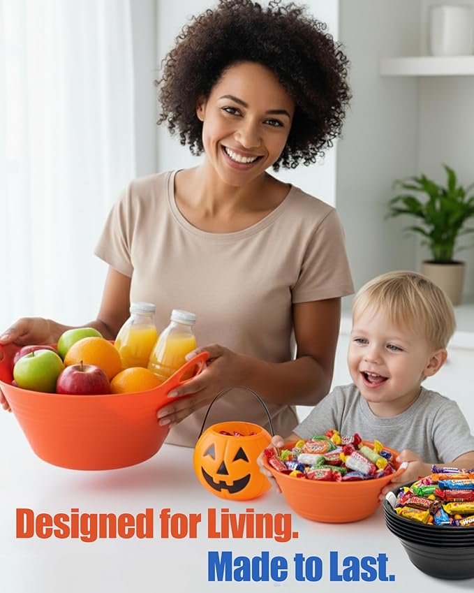 Mintra Home Plastic Bowls with Handles - Image 2