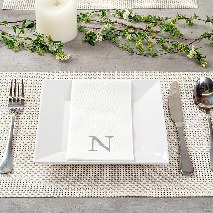 Luxenap 15.8 X 7.9 Inch Linen-Feel Guest Towels, 2000 Lettered Hand Towels - Image 7