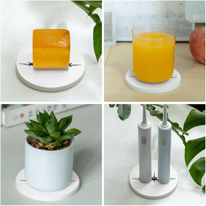 Drink Coasters P-3 Orion Plasma Set of 4, Ceramic Coasters Tabletop Protection - Image 7