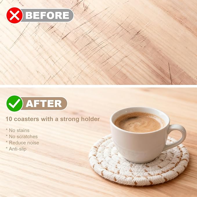 OIAHOMY 10 Pcs Drink Coasters - Image 7