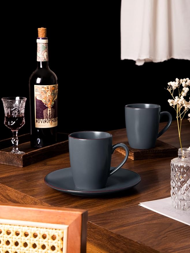 famiware Venus Coffee Mugs Set of 8, 13 oz Ceramic Stoneware Mug Cup Set | - Image 7