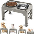 Elevated Bowls, 4 Height Adjustable Raised Stand by COMESOON