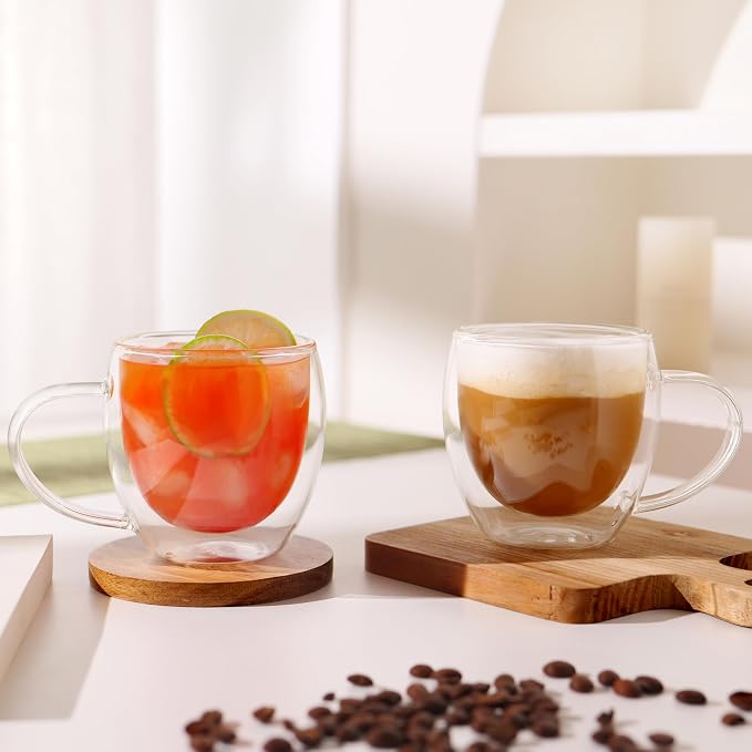 CNGLASS Double Walled Glass Coffee Mugs - Image 4