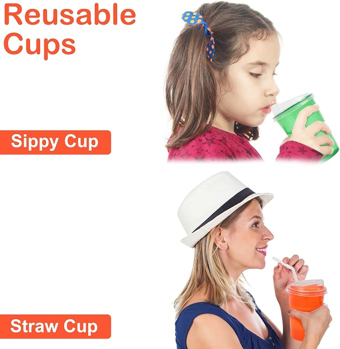 L LIKED 200 Pack 12oz Kids Cups, Spill Proof Party Cups - Image 5