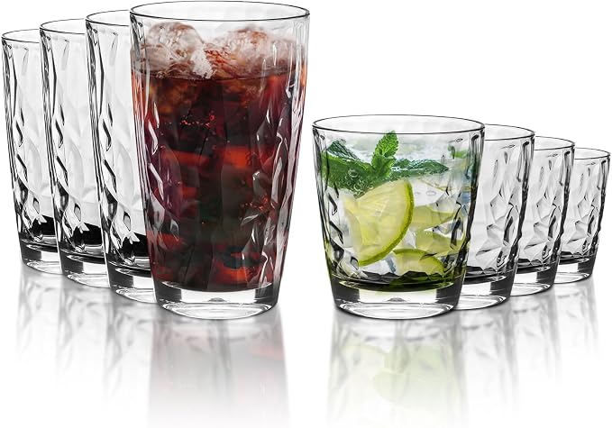 Topsky Reusable Plastic Cups, Shatter Proof Drinking Glasses, Unbreakable by HomeandKitchenNO1