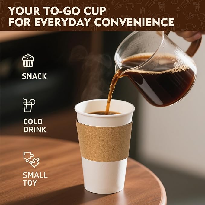 YEEHAW 16 oz 100 Pack Disposable Coffee Cups - Image 6