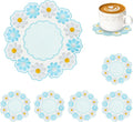 Conisy Flower Coasters for Drinks by conisy