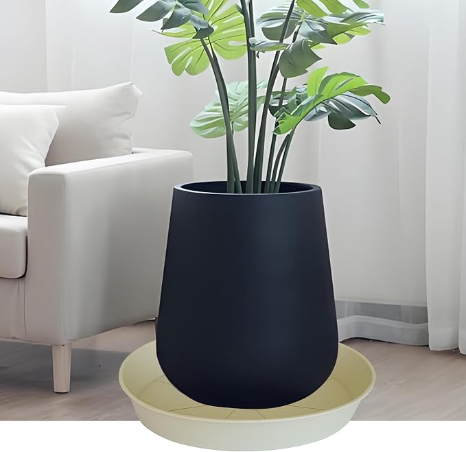 2 Pack of 18 19 inch Plant Saucer Drip Tray, Heavy Duty Deep Plant Saucers - Image 3
