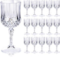 Ciaell 24 Pack Plastic Wine Glasses by Ciaell