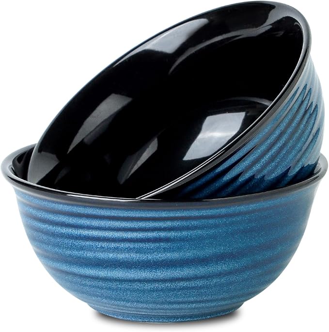 Serving Bowls, 60oz Ceramic Mixing Bowls Set of 2 by JINGUS