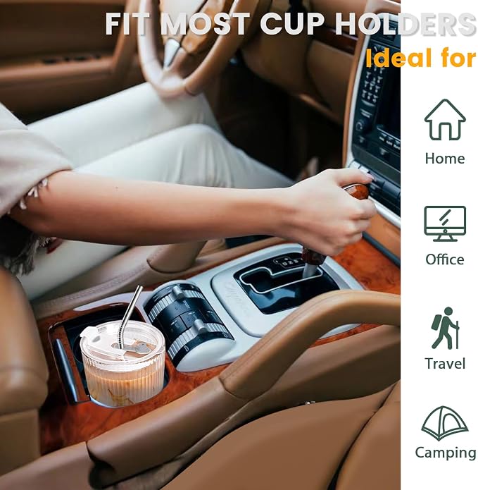 HIGIINC Iced Coffee Cups With Lids and Straws 2 Pcs, 16 OZ Unbreakable Cup - Image 9
