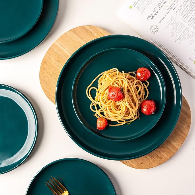 AmorArc Ceramic Dinner Salad Plates Set of 6, 8.5 Inch Stoneware Dishes Set | - Image 6