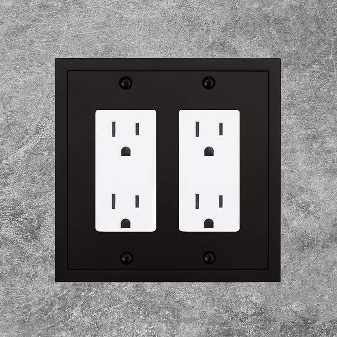Modern Edge Decorative Wall Plate Switch Plate Outlet Cover, Durable Solid Zinc - Image 4