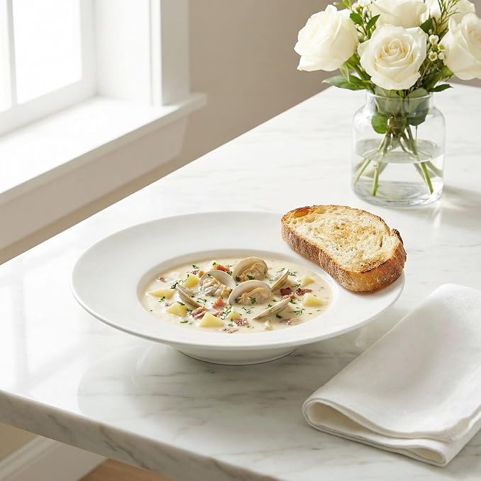 Ceramics Rimmed Soup Bowls 8.8 oz, Pasta plates - Image 5