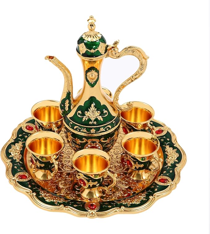 Turkish Tea Set, Vintage Coffee Pot by Unknown