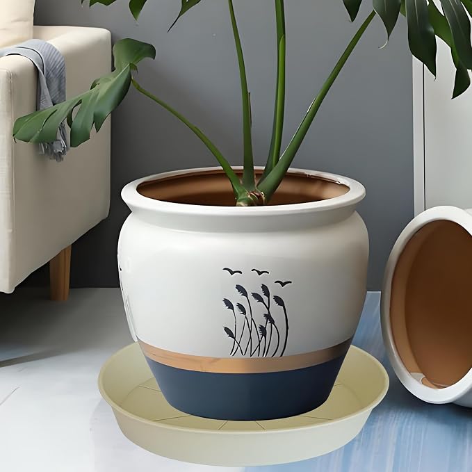 2 Pack of 20 21 inch Plant Saucer Round, Deep Plant Saucers - Image 6