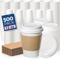 Fit Meal Prep 500 Pack 12 oz Disposable Coffee Cups by FMPBRANDS