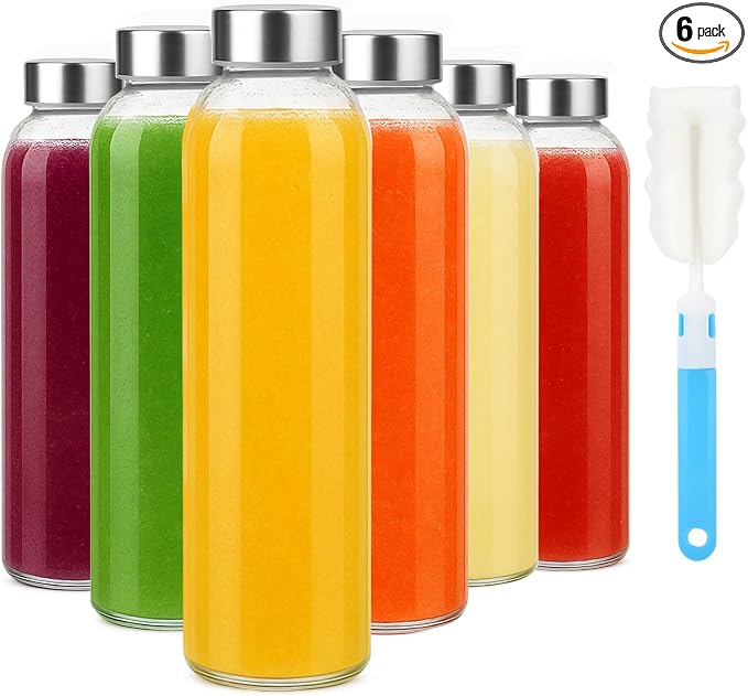 Sursip 18oz Glass Water Bottle Set of 6 by Sursip%C2%AE