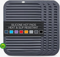 4 PCS Silicone Trivet for Hot Dishes, Silicone Hot Pads Trivets Mat for Hot by QPIXDIGITAL