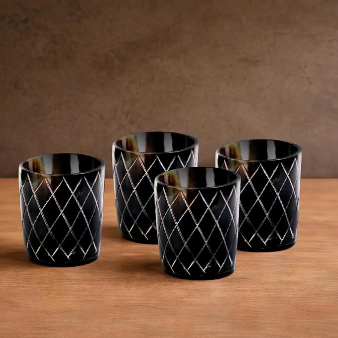 Handicrafts Home Viking Horn Shot Glasses Set of 12, Rustic Viking Drinkware - Image 8