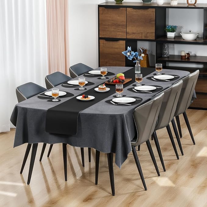 Faux Leather Placemats Set of 4, Dual Sided - Image 6