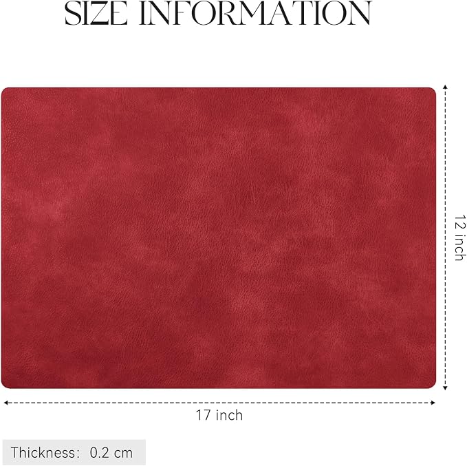 MOSAYT Vinyl Placemats Set of 6-12 X 17 Inch - Image 7