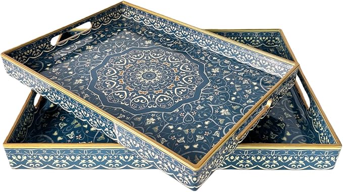 Decorative Tray, Plastic Coffee Table Tray - Image 2