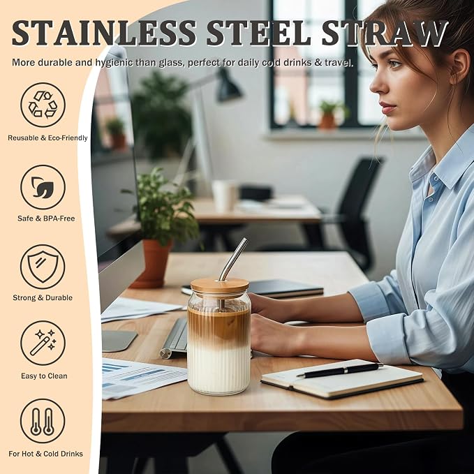 6 Packs Ribbed Glass Tumbler - Image 4