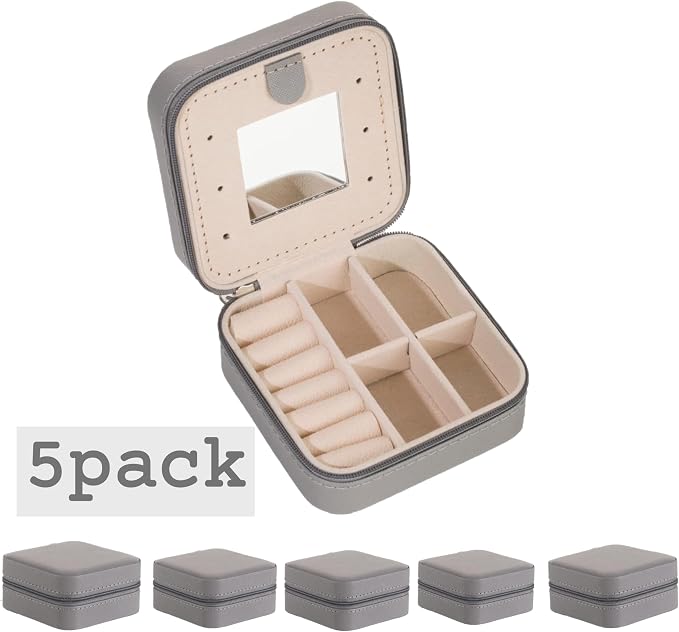 KElofoN 5 packTravel jewelry case Travel jewelry box Travel Jewelry Organizer - Image 2