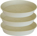 3 Pack of 25 26 inch Plant Saucer, 4.2" Depth, Large Deep Plastic Flower by Bleuhome