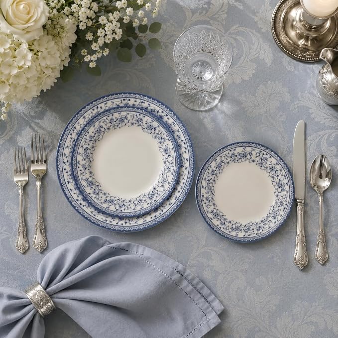 Royal 12-Piece Porcelain Dinnerware Set - Image 3
