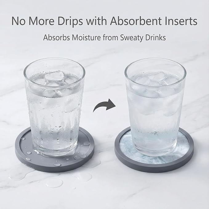 Absorbent Coasters for Drinks - Image 3