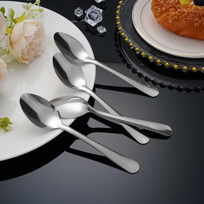 Windsor 60-Pcs Stainless Steel Dinner Spoons, Metal Spoons - Image 7