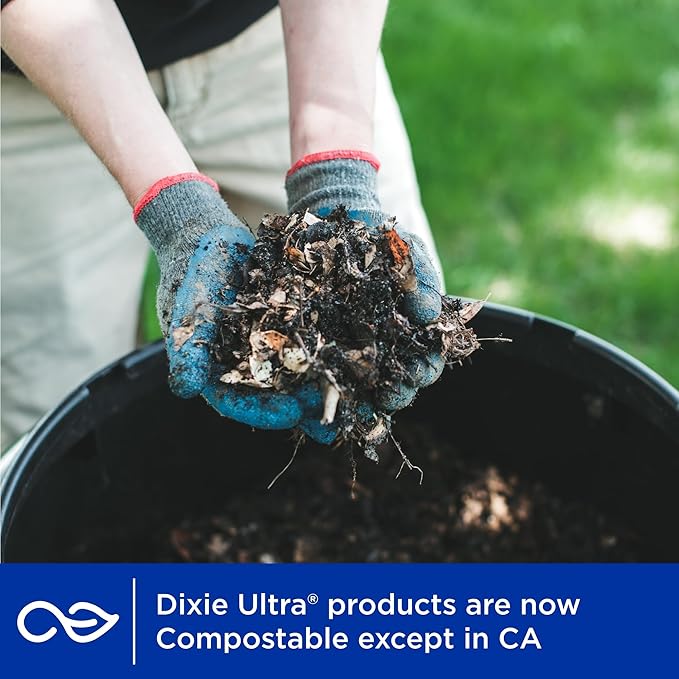 Dixie Ultra, Large Paper Bowls, 20 Oz, Microwave Safe, Compostable, Disposable - Image 5