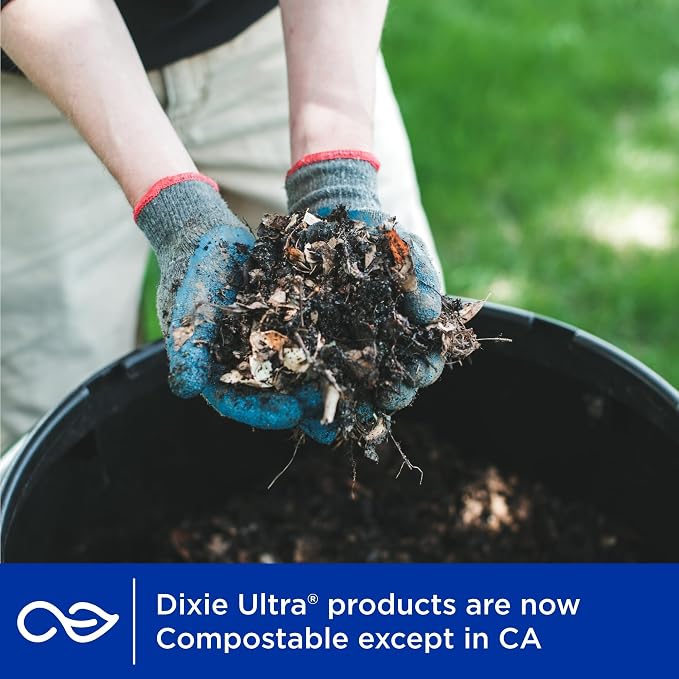 Dixie Ultra, Large Paper Bowls, 20 Oz, Microwave Safe, Compostable, Disposable - Image 4