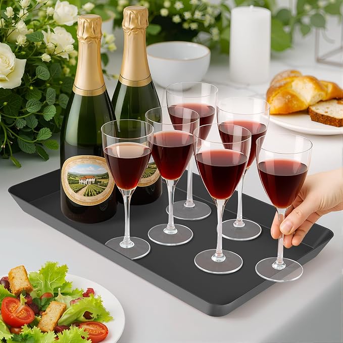 WOWBOX 6 pcs Serving Tray for Entertaining, Serving Platters for Snacks - Image 7