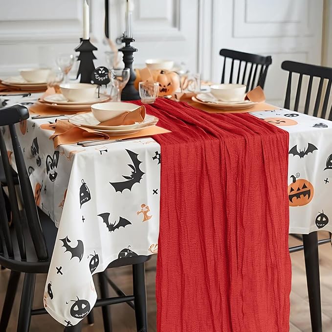 6 Pack Cheesecloth Table Runner 10Ft Christmas Gauze Boho Table Runners - Image 7